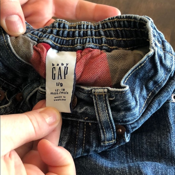 Baby Gap 12-18mo plaid cuff jean perfect condition - Picture 3 of 3